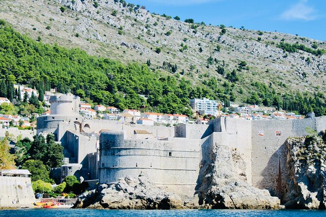 50-minute Panoramic Cruise of Dubrovnik with English Audio Guide - Lovrijenac Fortress from below the cliff