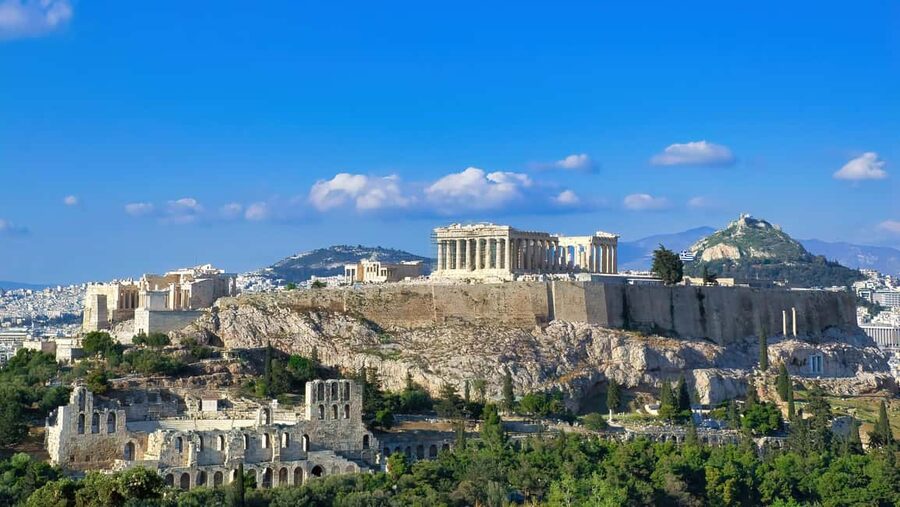 Acropolis Self-Guided Smartphone Tour w/Audio & 3D(No entry) - The Propylaea and the first look uphill