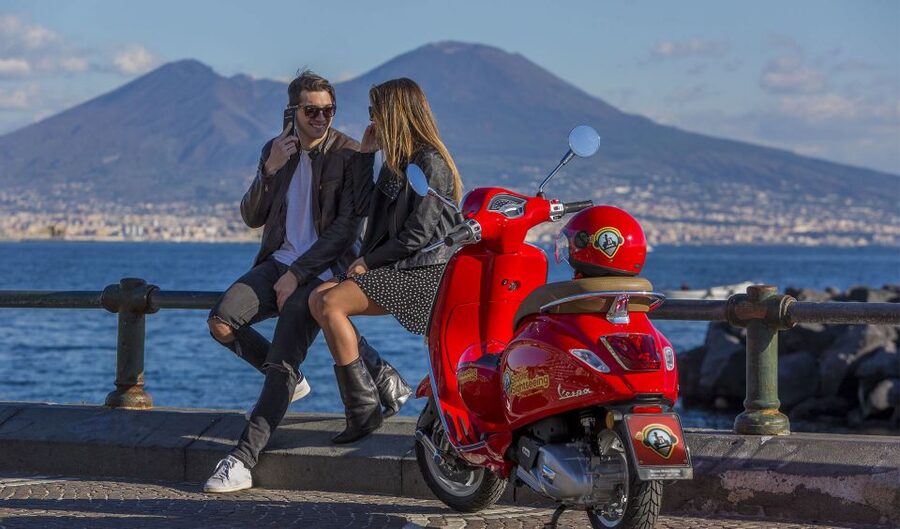 Amazing audioguided Vespa Tour of Naples - with driver - Santa Lucia and the Naples waterfront