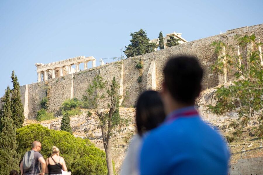 Athens: Acropolis Guided Walking Tour & Plaka Audio Tour - Passing through the Propylaea