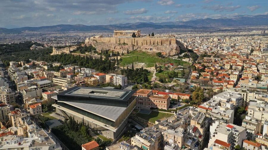 Athens: Acropolis Museum Reserved Entry Ticket & Audio Tour - Ancient villas and bathhouses beneath the museum