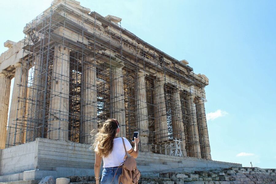 Athens: Acropolis Ticket with Audio Guide - Walking up to the Parthenon and the Acropolis monuments
