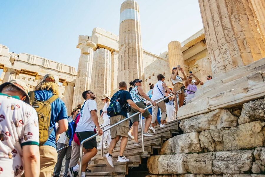 Athens: Acropolis Ticket with Optional Audio or Live Guide - Walking through the Propylaea