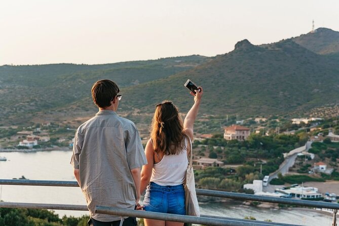 Athens: Cape Sounion and Poseidon Temple Sunset with Audio Guide - Waiting for the Aegean sunset