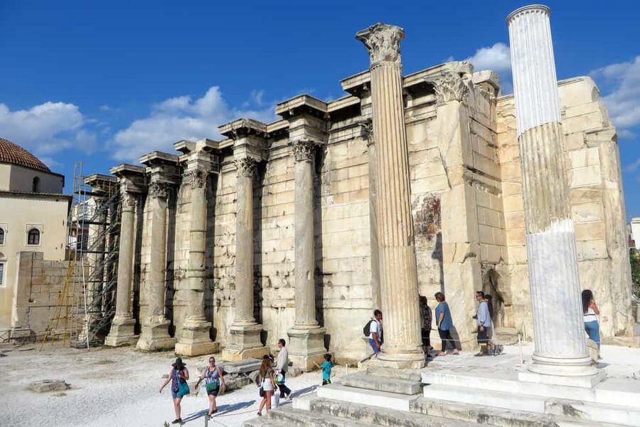 Athens: Hadrian's Library Entry Ticket and Audio Guide - The Propylon: Athens enters through a grand Roman doorway