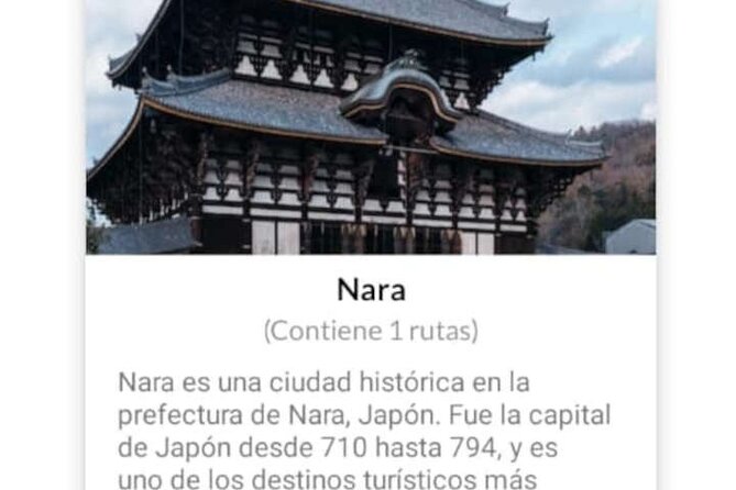 Audio Guide App Japan Tokyo Kyoto Takayama Kanazawa Nikko and others - Languages, maps, and the web panel