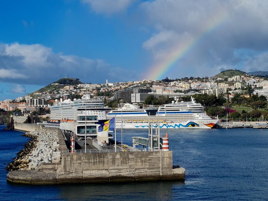 Audio Guide Citywalk Funchal for Cruise Guests - Rua Santa Maria, painted doors, and poncha