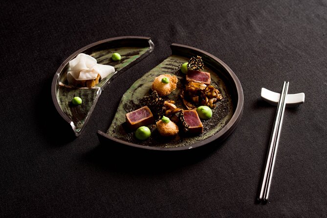 Audio visual multi-sensory chefs journey dinner experience - China shifts to duck consommé and dim sum