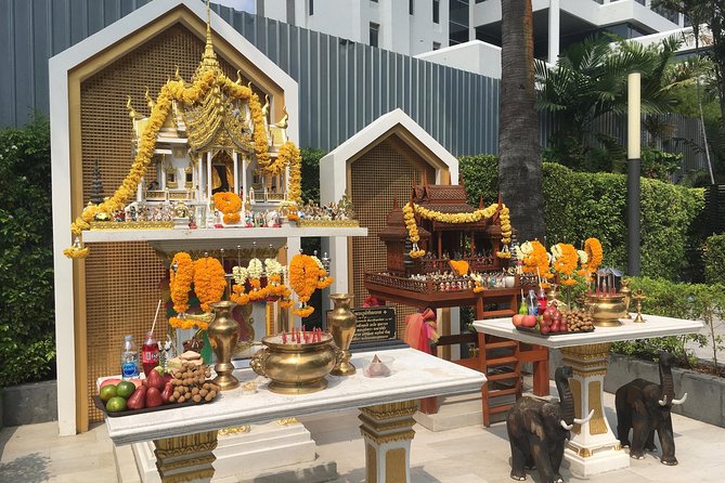 Bangkok's Wireless Road: A Self-Guided Audio Tour - Thai beliefs at spirit houses and the Trimurti shrine