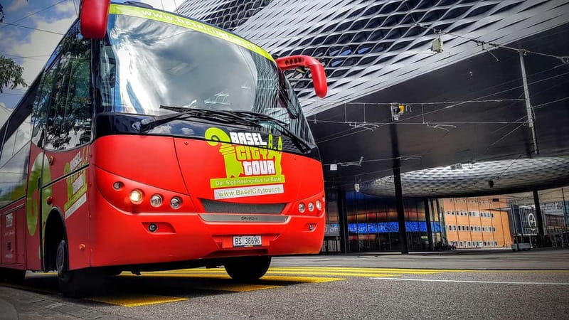 Basel: Sightseeing Bus Tour with Audio Guide - St. Johanns-Park and the Novartis side of Basel