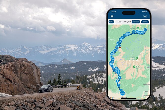 Beartooth Highway Self-Guided Driving Audio Tour - Crazy Creek Falls gives you a quick photo stop