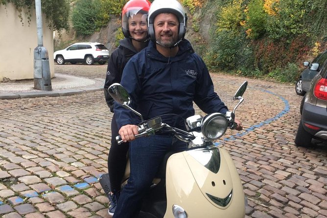 Big scooter tour of Prague, for two (audio guide) - Riegrovy Sady and the first city views