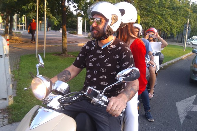 Big scooter tour of Prague, for two (audio guide) - Vysehrad, where the river opens below