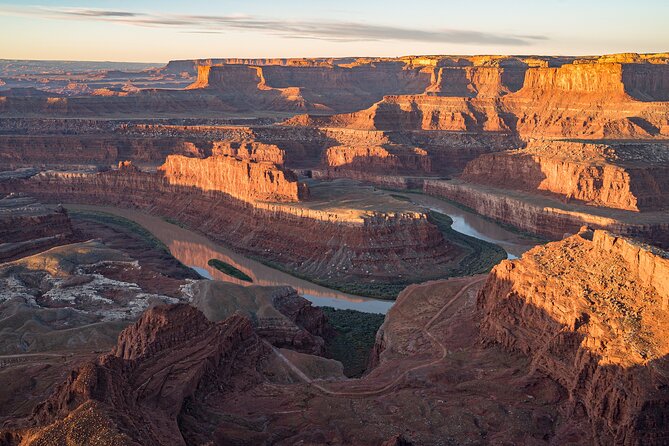 Canyonlands National Park Self-Guided Audio Tour - Shafer Canyon Overlook shows the route below
