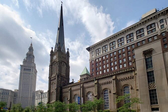 Cleveland Downtown Self Guided Audio Walking Tour - Public Square and the Terminal Tower view