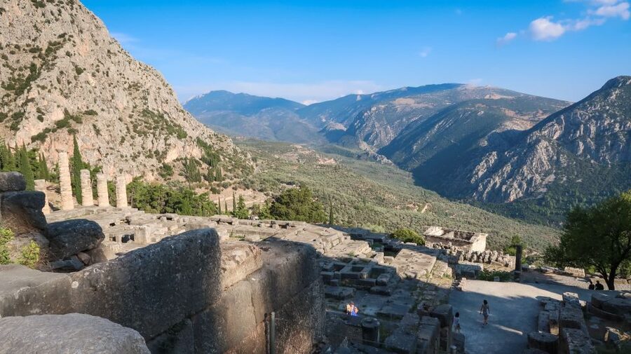 Delphi: Archaeological Site & Museum Ticket with Audio Tour - Follow the Roman Agora toward the sanctuary