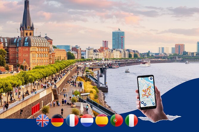 Dusseldorf: City Walk Audio Guide in 7 Languages on your Phone - Starting in central Düsseldorf with your phone