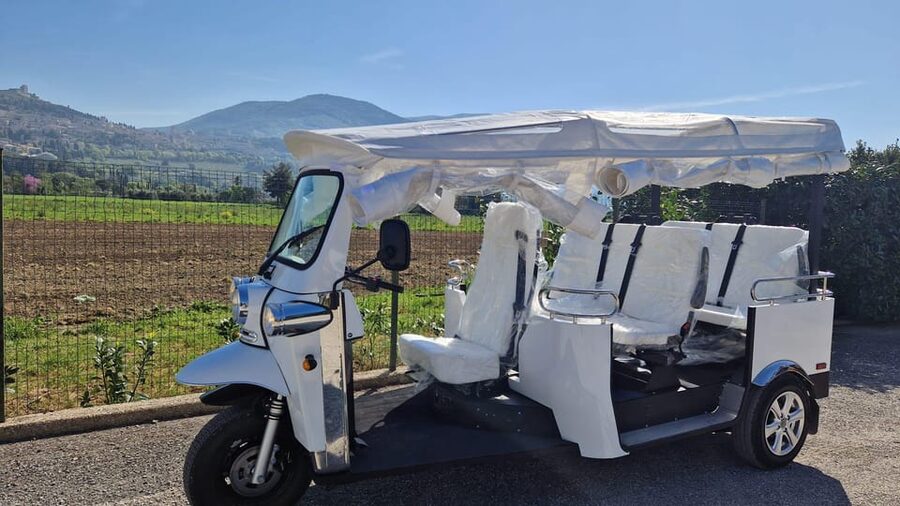 E - Tuk Panoramic Tour Assisi with audio guides - What the driver and audio guide add