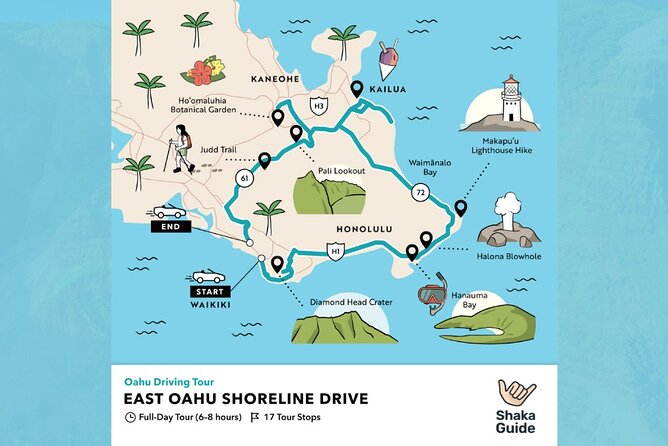 East Oahu Shoreline Self-Guided Audio Tour - A private road trip instead of a fixed tour