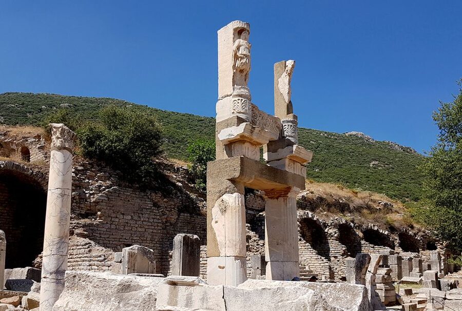 Ephesus Entry Ticket with Mobile Phone Audio Tour - Scholastica’s Baths, marble latrines, and the Fountain of Trajan