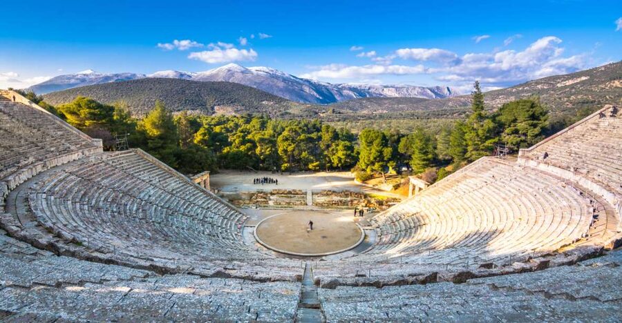 Epidaurus: Temple of Asclepius & Theatre with optional audio - Entering the Theatre of Epidaurus