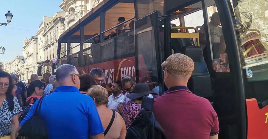 Etna by Panoramic Bus, Audioguide 9 languages, from Catania - Etna Sud and the 1983 eruption