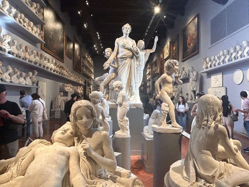 Florence: Accademia Gallery David Entry & Audio Guide App - Medieval and Renaissance paintings on the way upstairs