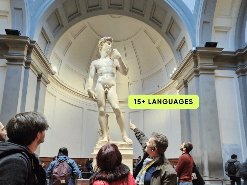 Florence: Accademia Ticket & Audio Guided Tour with Host - Reserved entry saves the ticket line, not security