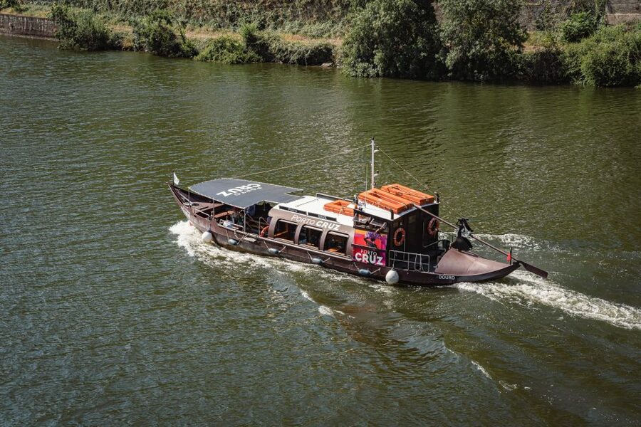 From Pinhão: Douro Valley Rabelo Boat Tour with Audio Guide - Quinta do Bomfim and the first vineyard views