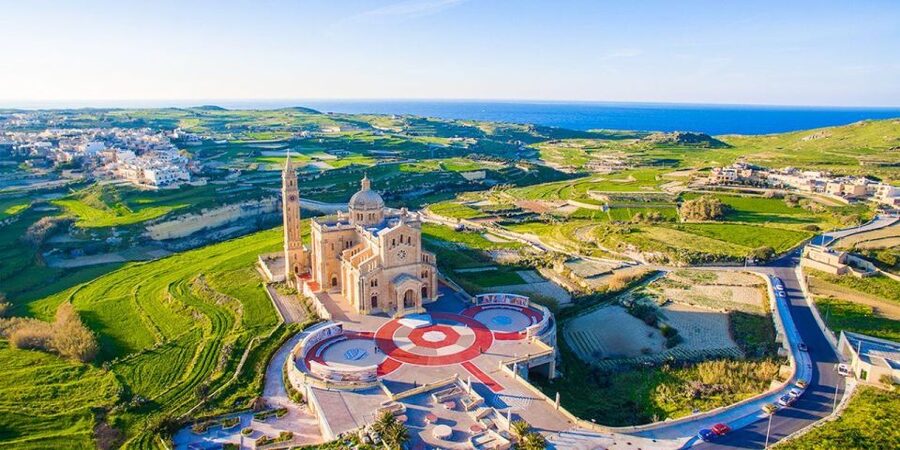 Gozo Day Pass Ferry and Hop-on Hop-off buses with audio Tour - Route 1, the purple bus, from Mġarr to the western coast