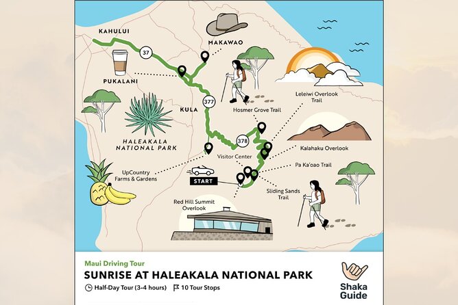 Haleakala Sunrise Self-Guided Audio Tour - Start in Kahului, Then Climb Through Pukalani