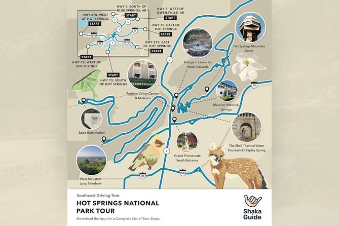 Hot Springs National Park Self Guided Audio Tour - Starting downtown with thermal water and local history