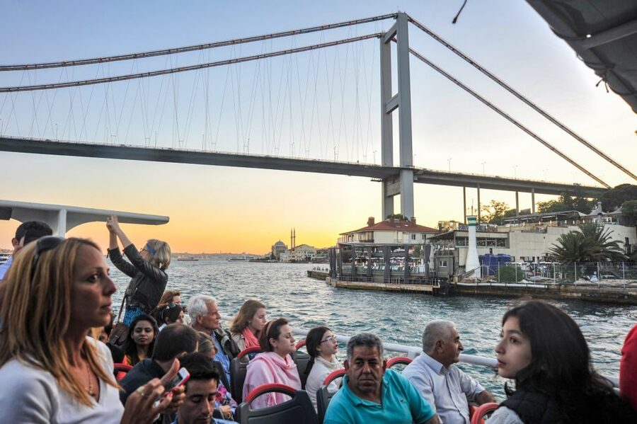 Istanbul: Bosphorus Cruise w/Audio Guide and Sunset Option - Two Bridges and the Changing Shoreline