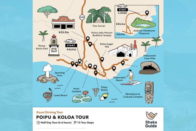 Kauai Poipu and Koloa Town Self-Guided Audio Tour - How this Kauai audio drive works