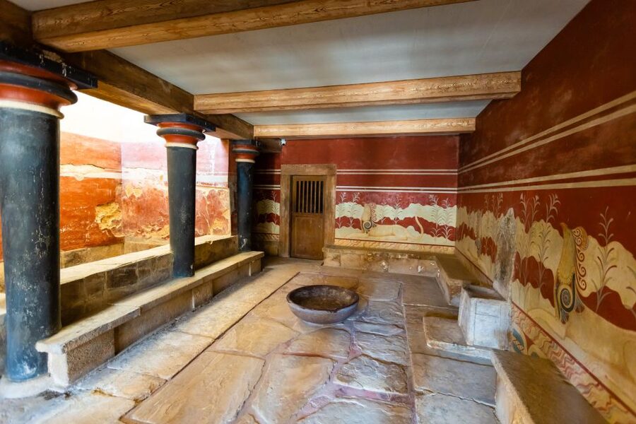 Knossos Palace: E-ticket with Audio and Heraklion City Tour - The Theater and North lustral area