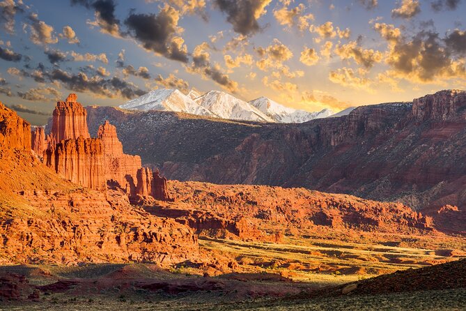 La Sal Mountain Loop Self-Guided Audio Tour - Fisher Towers add movie scenery and a real trail