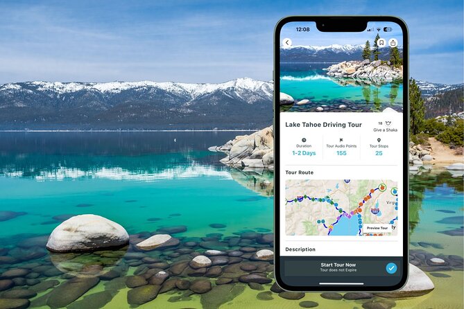 Lake Tahoe Self-Guided Audio Tour - Starting at Memorial Point and Sand Harbor