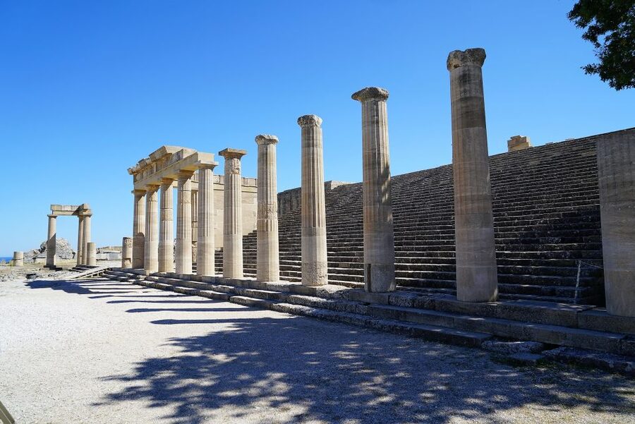 Lindos Acropolis Self-Guided Tour with 3D & Audio (No entry) - 3D models, 360° views, and augmented reality