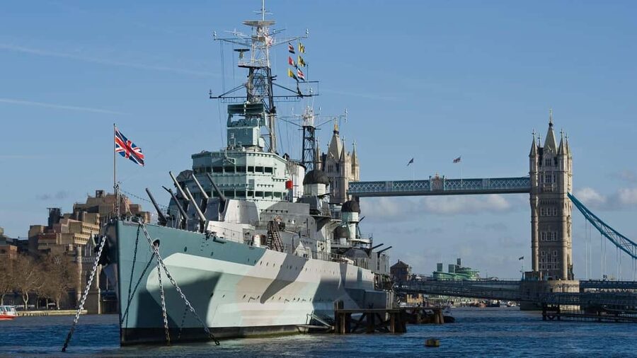 London: HMS Belfast Ticket & Southbank Highlights Audio Tour - Interactive exhibits for adults and children