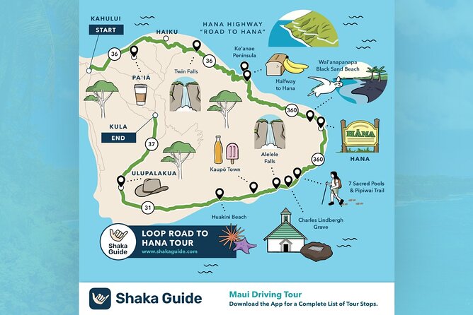 Maui "Loop" Road To Hana Audio Driving Tour - Paia, Ho‘okipa, and the north shore start