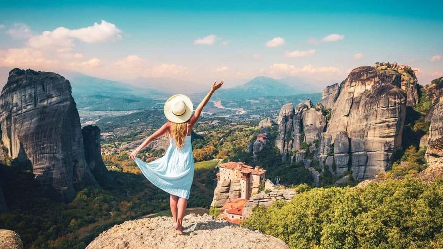 Meteora Self-guided bike tour with multilingual audio guide - The 24 km route and its 23 points of interest