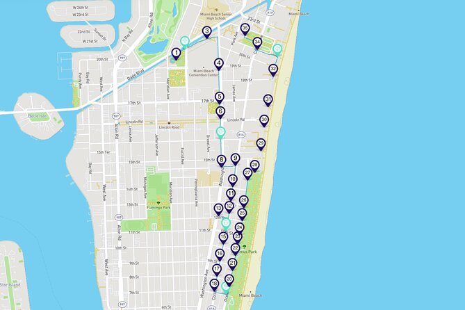 Miami Beach Smartphone Audio Walking Tour - Starting with gardens and serious history