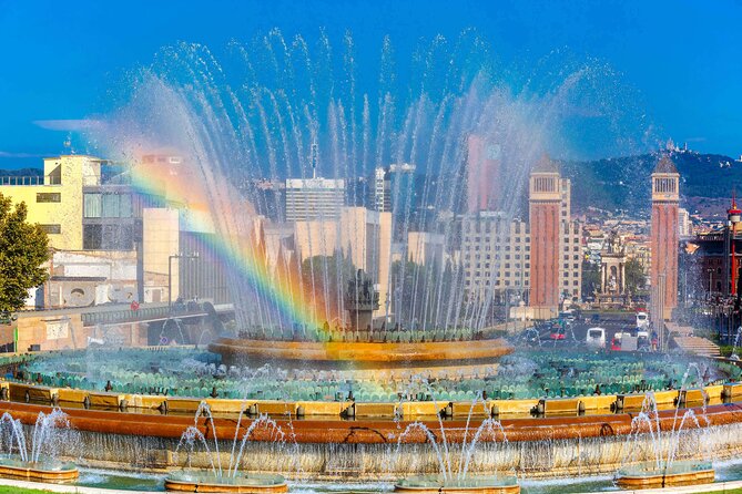 Montjuic Park Walking Tour with Audioguide on Your Smartphone - Plaça d’Espanya sets the scale