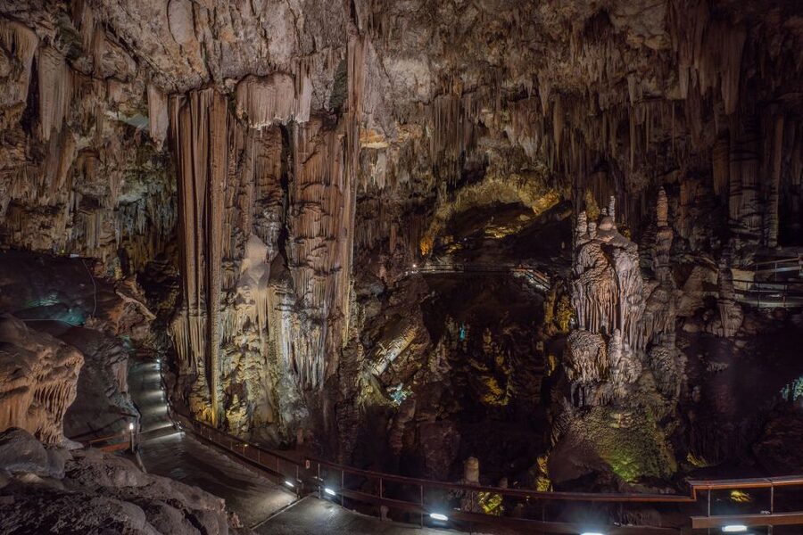 Nerja: Caves of Nerja Entry Ticket with Audio Guide - Entering the cave and following the self-guided route