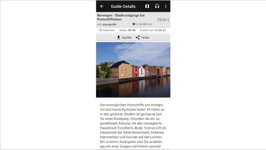 Norwegian Coastal Cities: Smartphone Audio Guide App - Why the self-guided format can work well on a mailboat trip