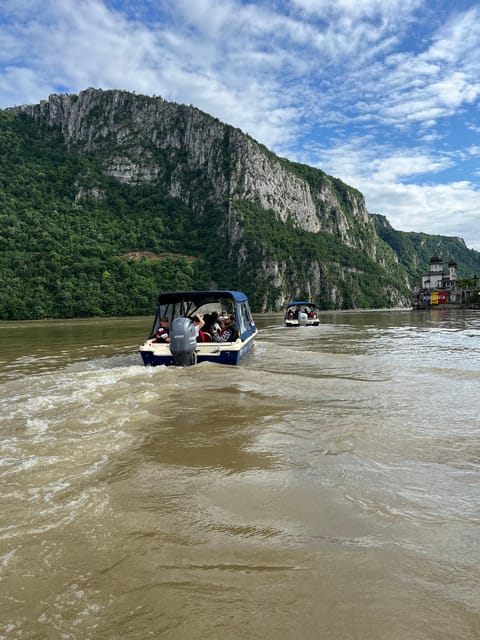 Orsova: Entire Area Boat Tours with Audio Guide - A small boat with room to look around