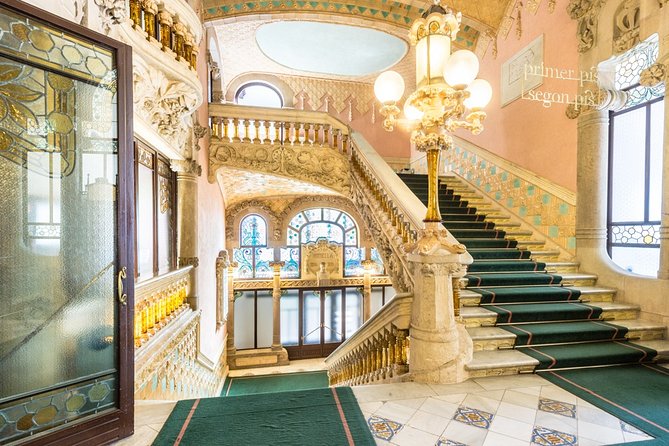 Palau de la Musica Catalana Admission Ticket with Audioguide - The entrance stairs and Sala Millet