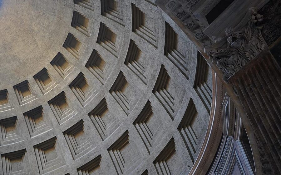 Pantheon Audio Guided Tour: Endless Imperial Rome Experience - The 12-meter granite columns at the entrance