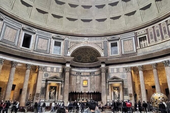 Pantheon Fast Track Entrance with Audio Guide - Entering through Piazza della Rotonda