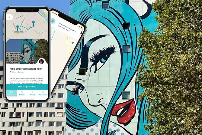 Paris Street Art, smartphone audioguided tour - Place Pinel brings the scale into view